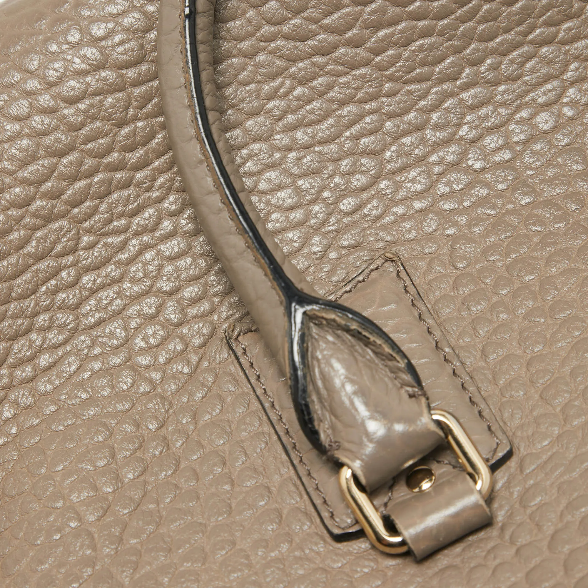 Burberry Beige Grain Leather Orchard Satchel