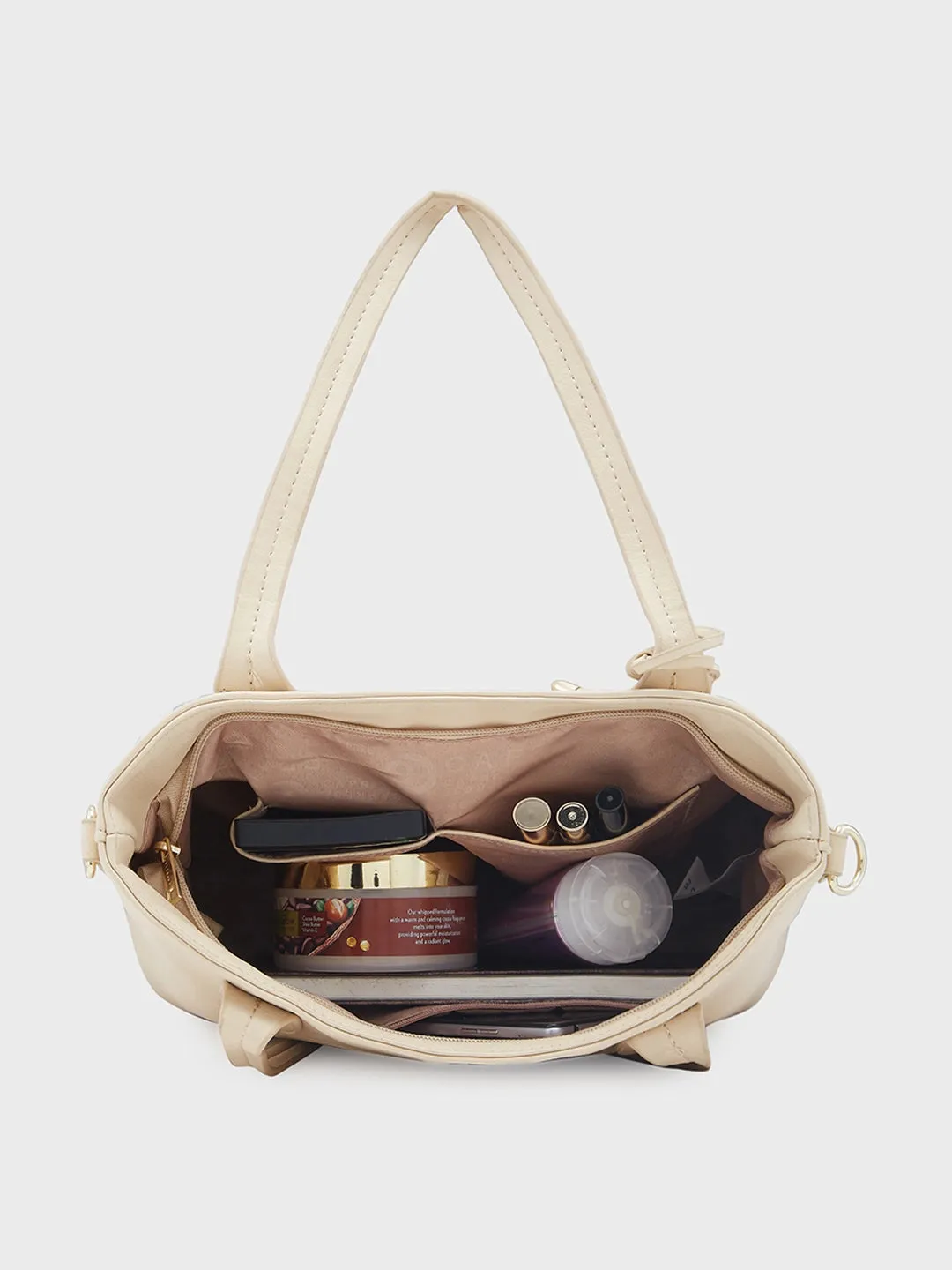 Caprese Belair Tote Medium Beige