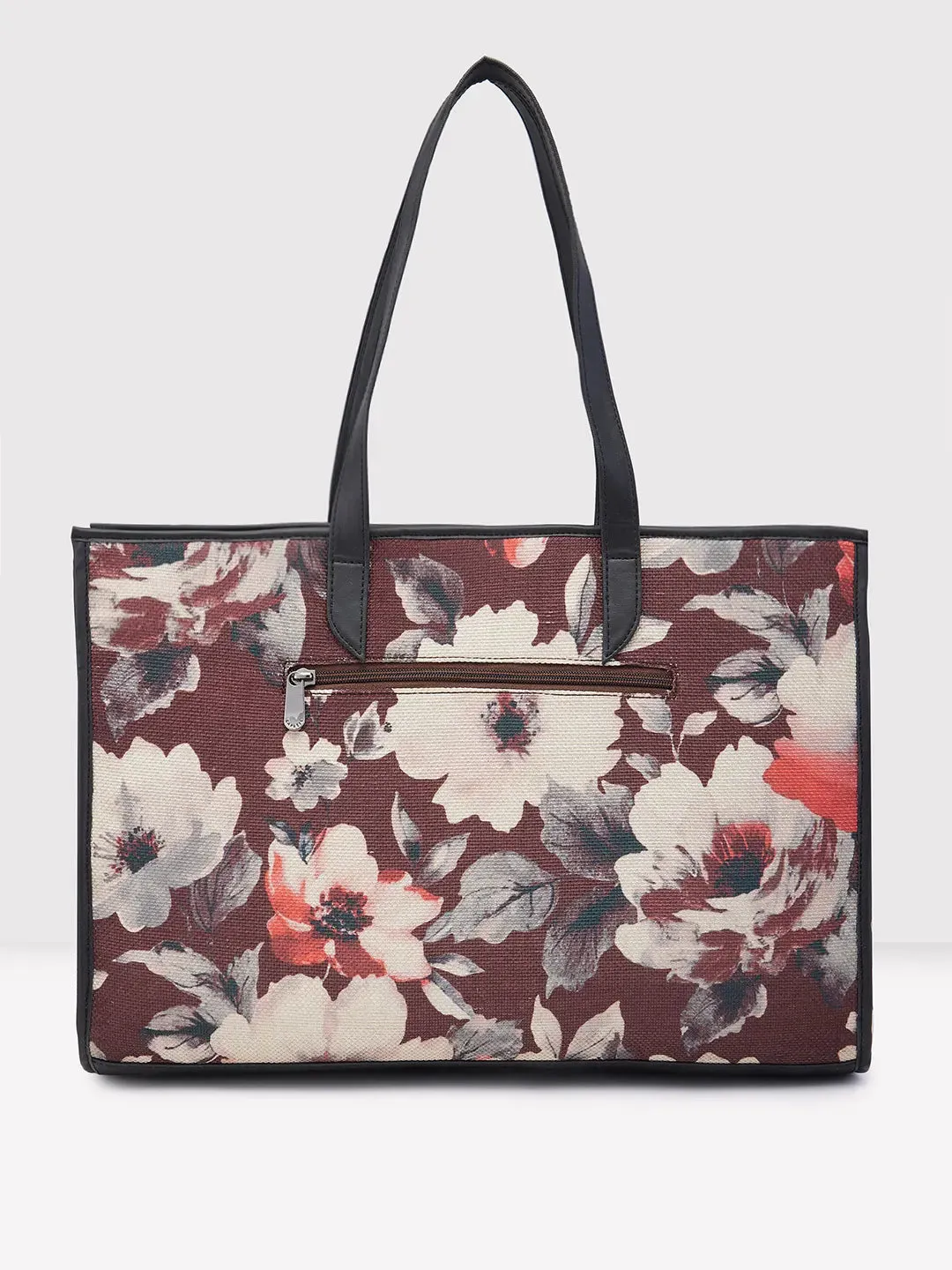 Caprese Poppy Tote Medium Printed Women'S Handbag Tan