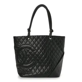 Chanel Calfskin Quilted Large Cambon