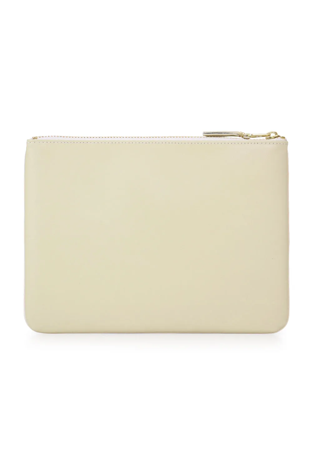 CLASSIC LEATHER POUCH  | OFF WHITE