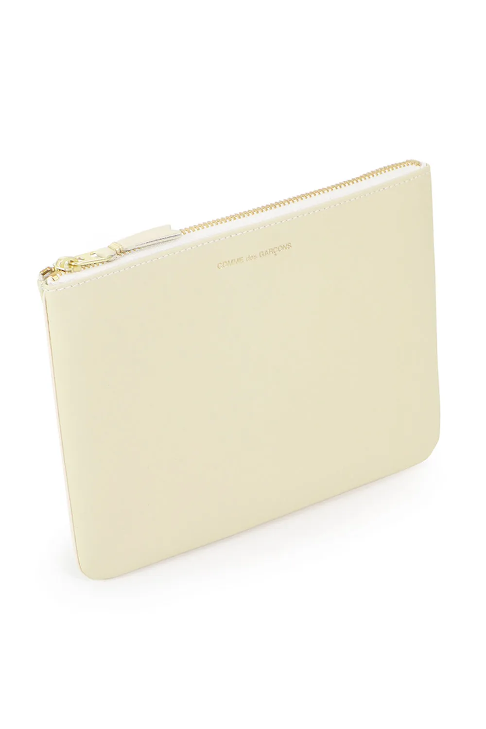 CLASSIC LEATHER POUCH  | OFF WHITE