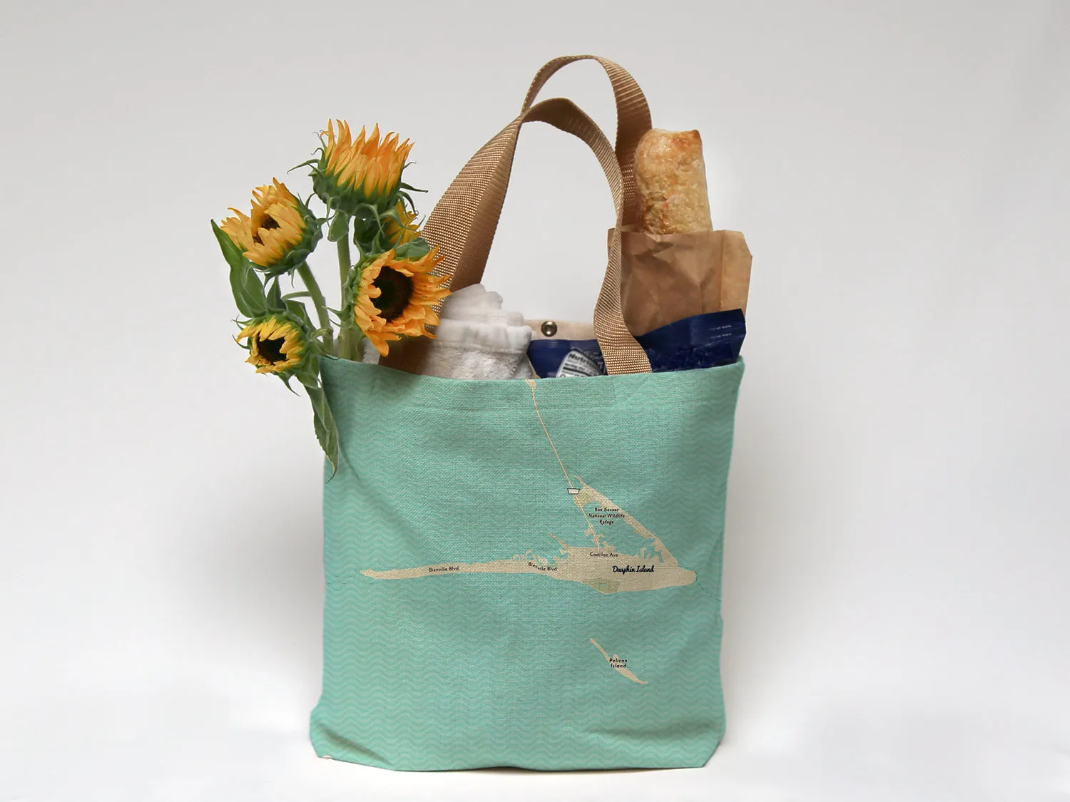 Dauphin Island Modern Wave Tote