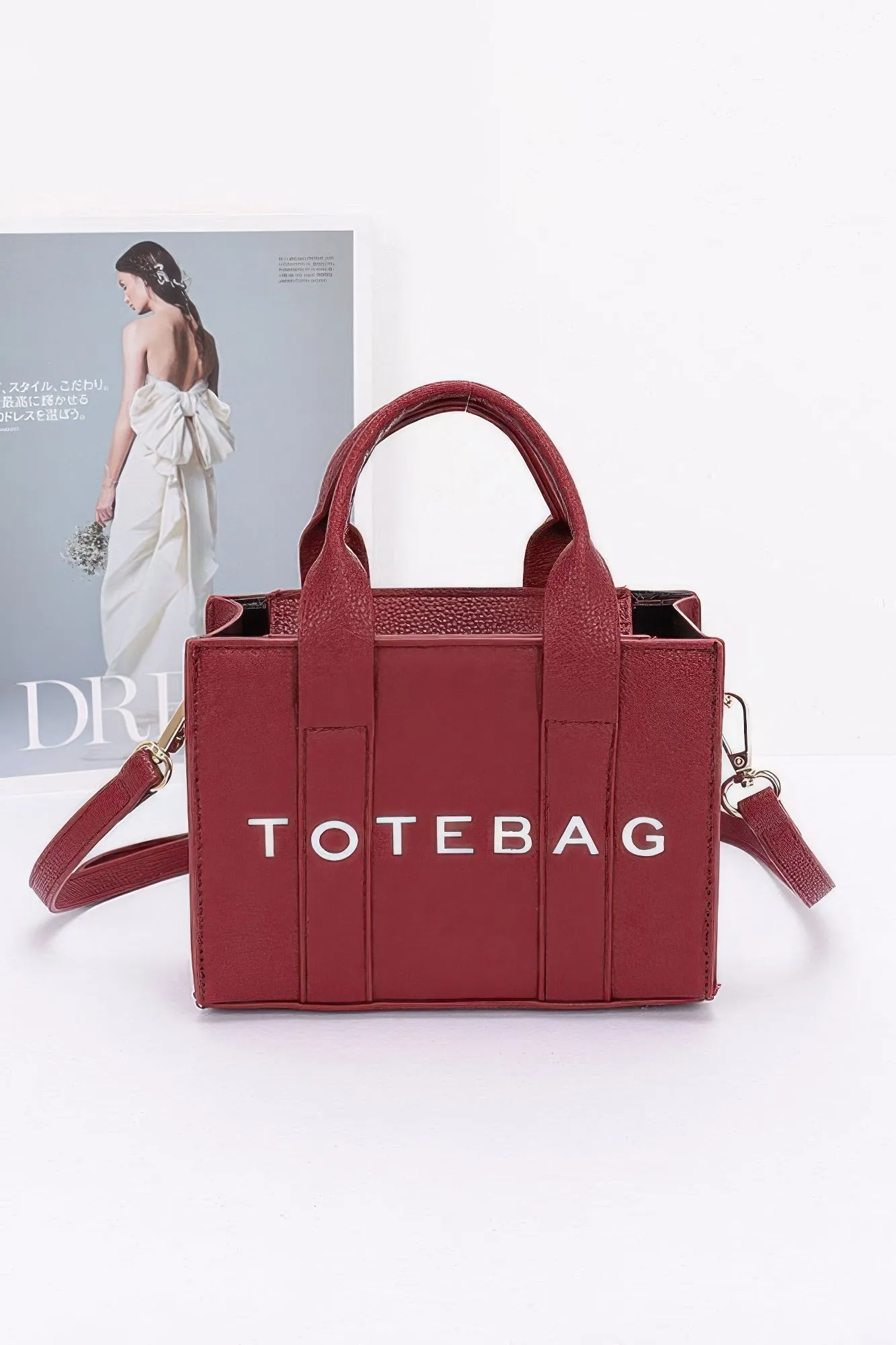 Faux Leather Tote Bag