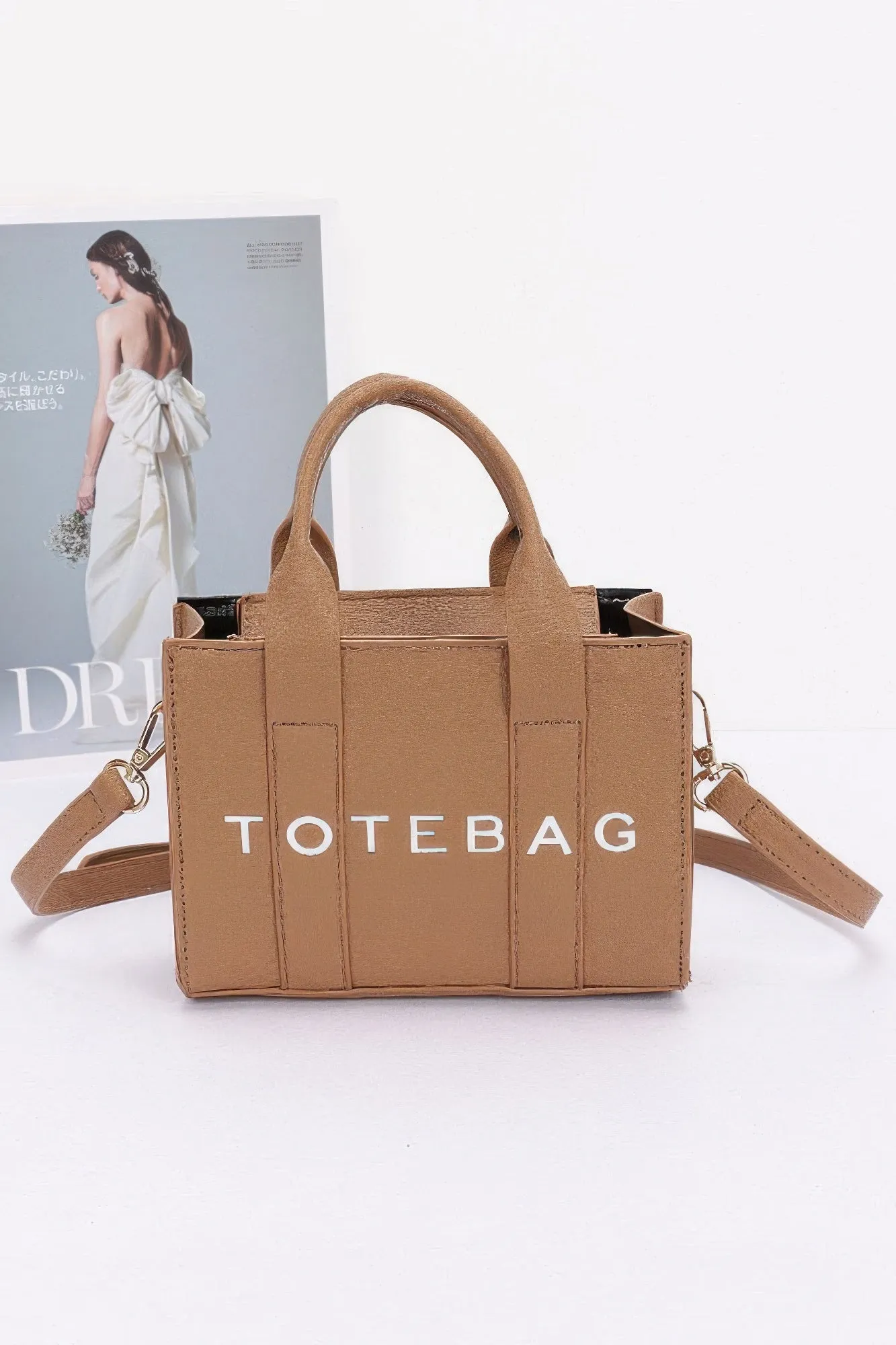 Faux Leather Tote Bag