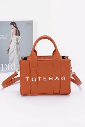 Faux Leather Tote Bag