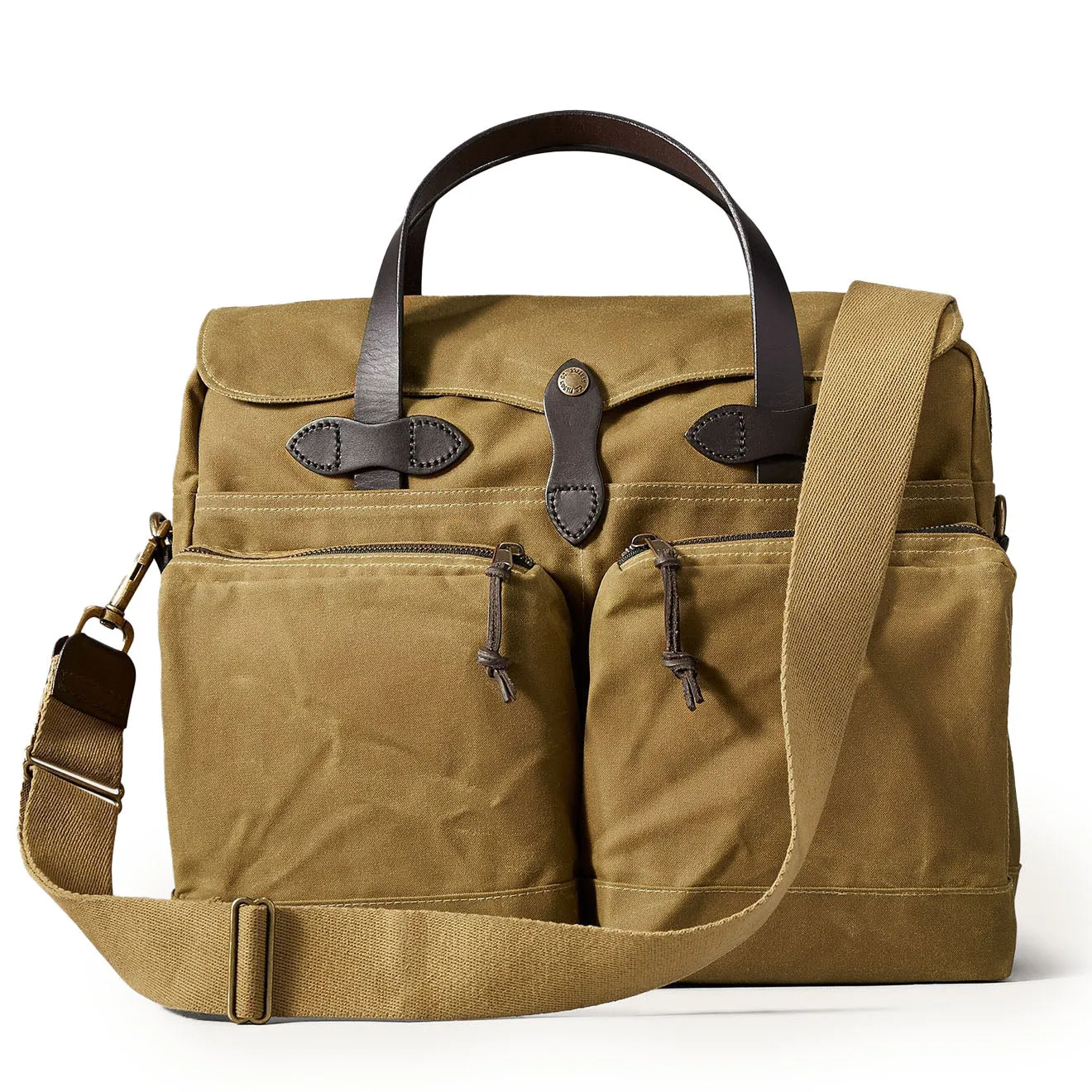 Filson 24-Hour Tin Cloth Briefcase Dark Tan