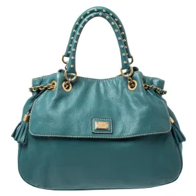 Green Leather Miss Charlotte Satchel