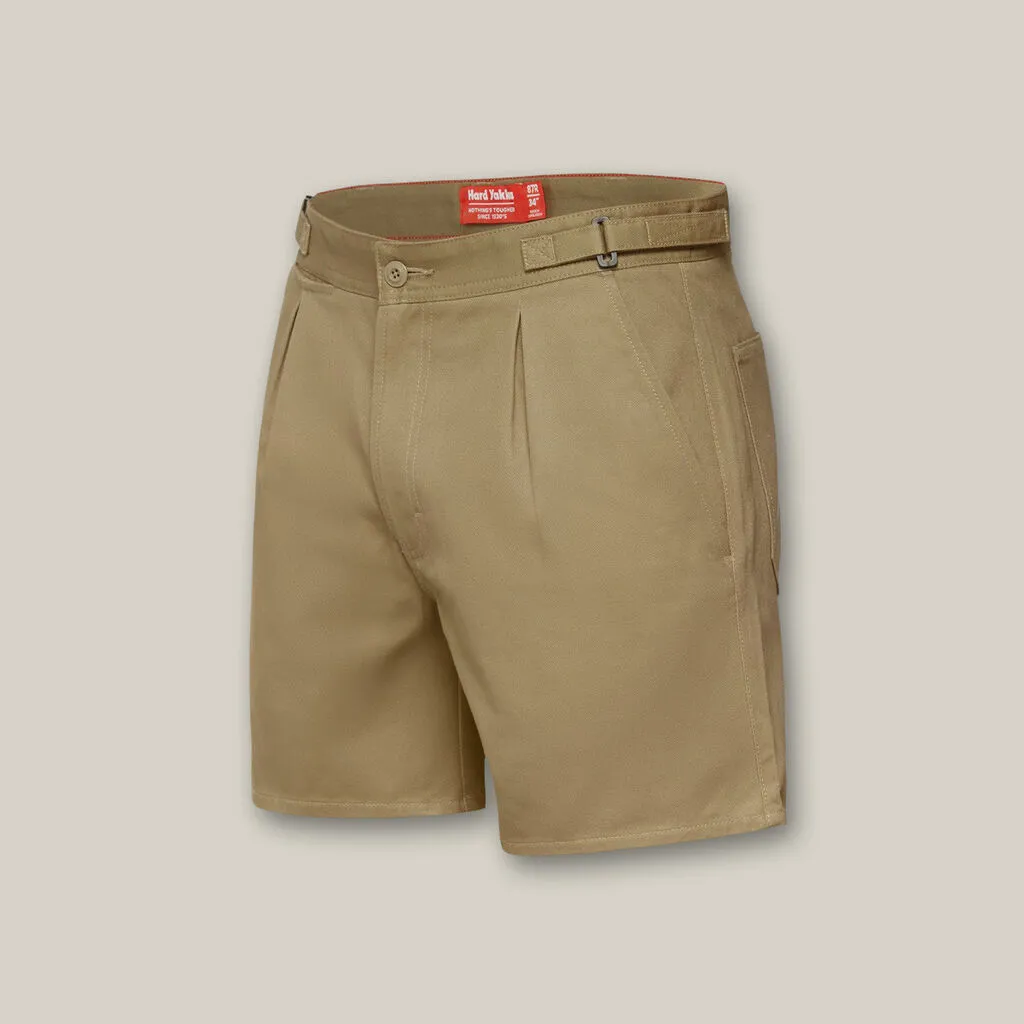 Hard Yakka Relaxed Fit Cotton Drill Short With Side Tabs (Y05340)