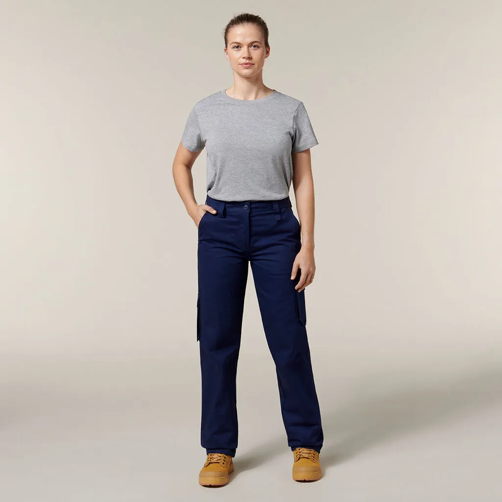 Hard Yakka Women's Generation Y Cotton Drill Cargo Pants (Y08850)