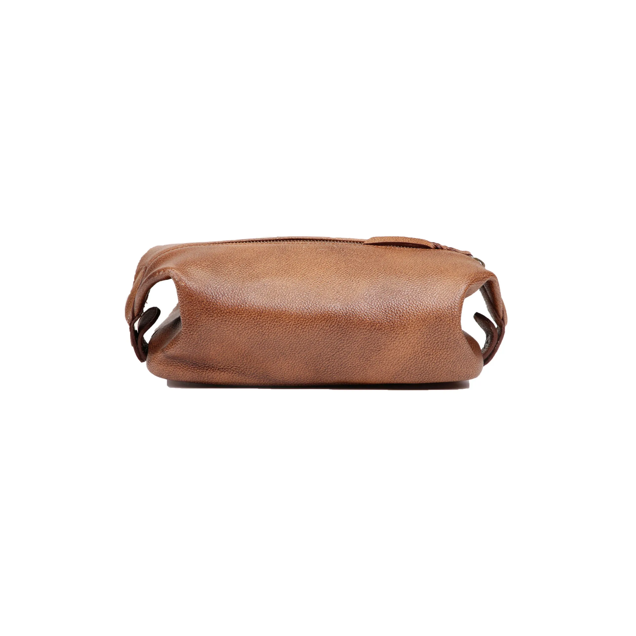 Leather Dopp Kit - Brown