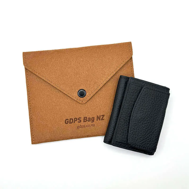 Leather RFID Mini Wallet With Coin Pocket