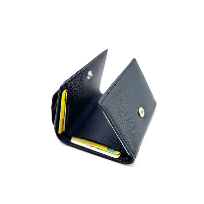 Leather RFID Mini Wallet With Coin Pocket