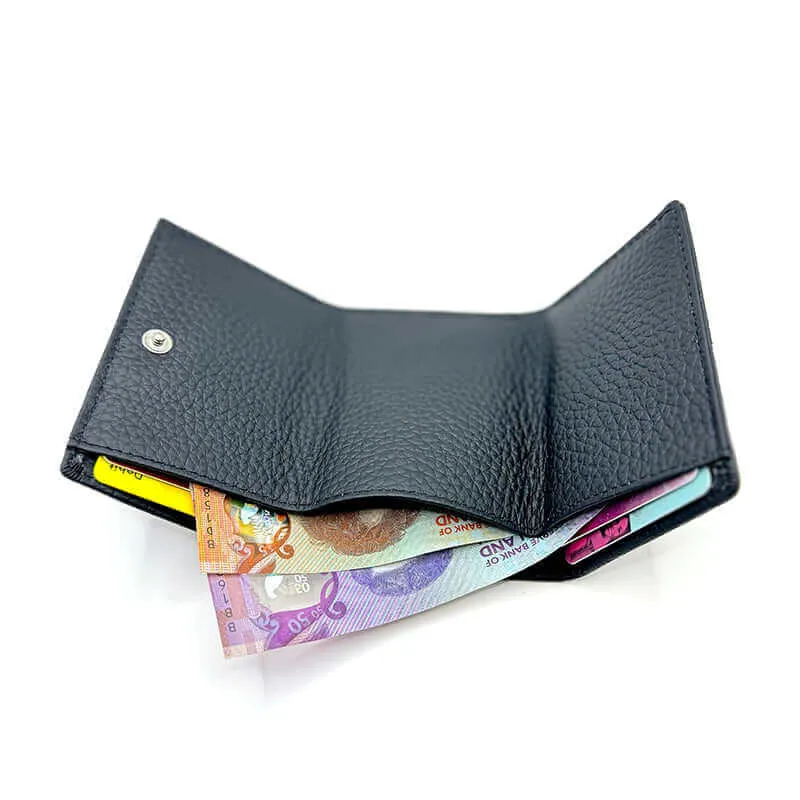 Leather RFID Mini Wallet With Coin Pocket