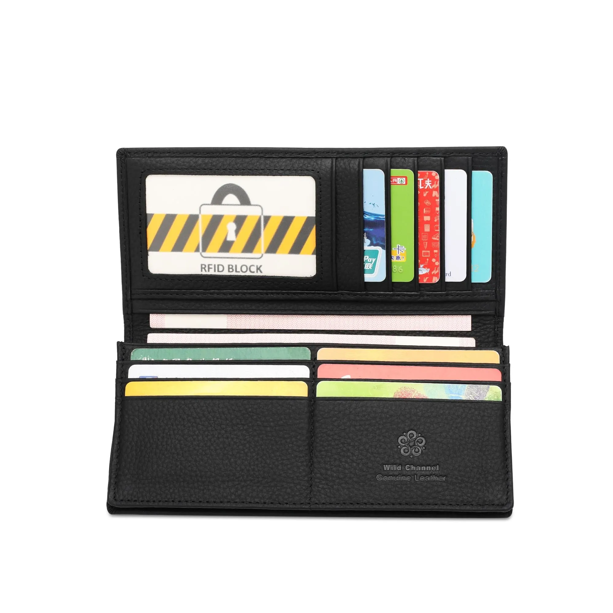 Men's Genuine Leather RFID Blocking Bi Fold Wallet - NW 003