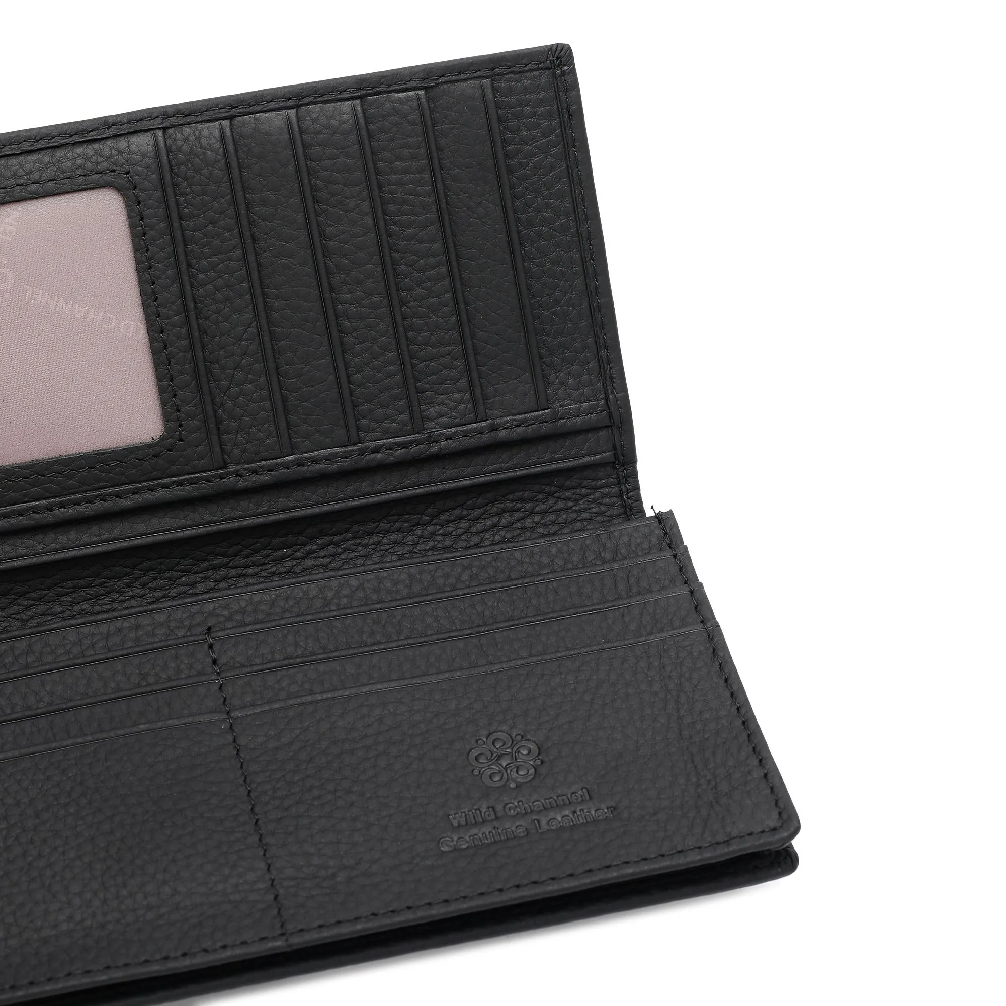 Men's Genuine Leather RFID Blocking Bi Fold Wallet - NW 003