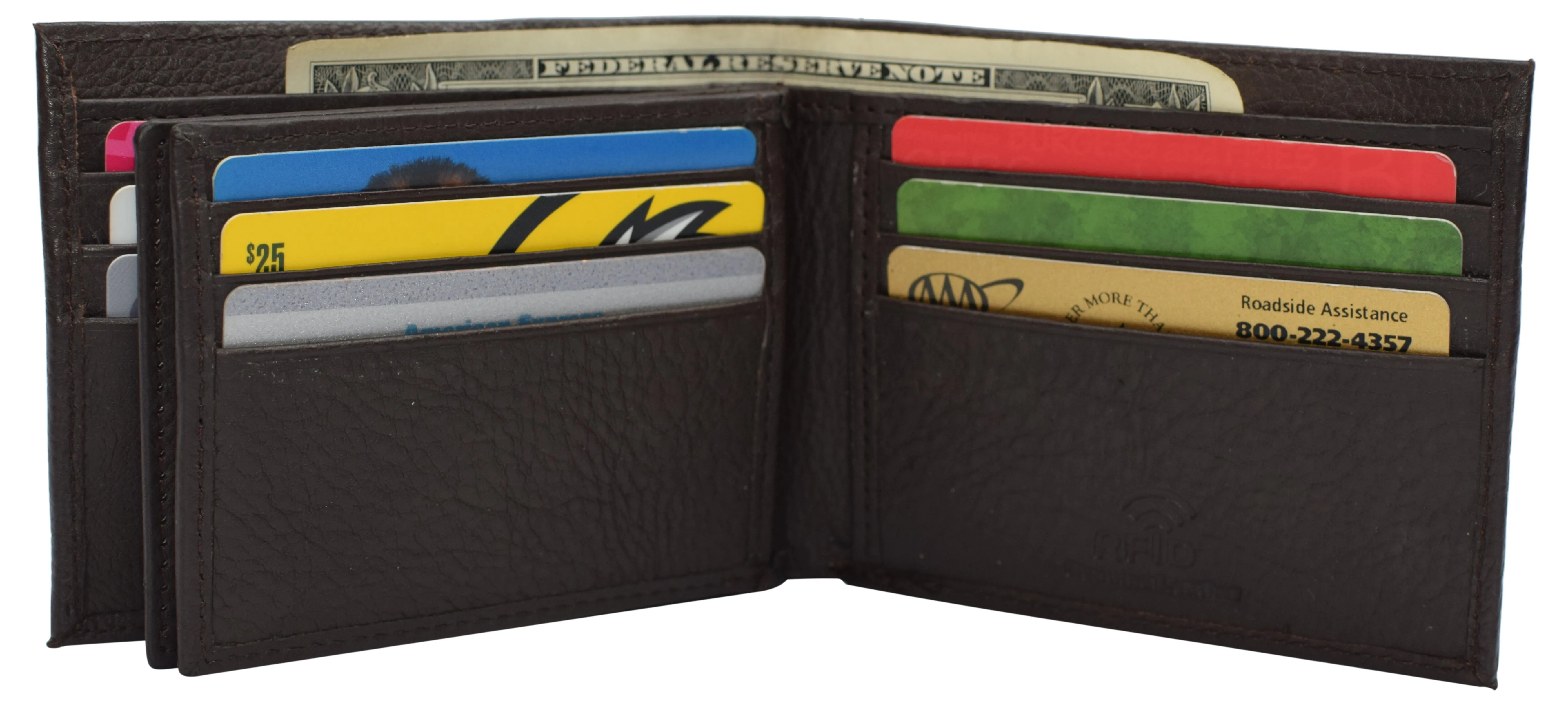 Mens Wallet RFID Blocking Multi Card ID Holder Wallets for Men Bifold Wallet