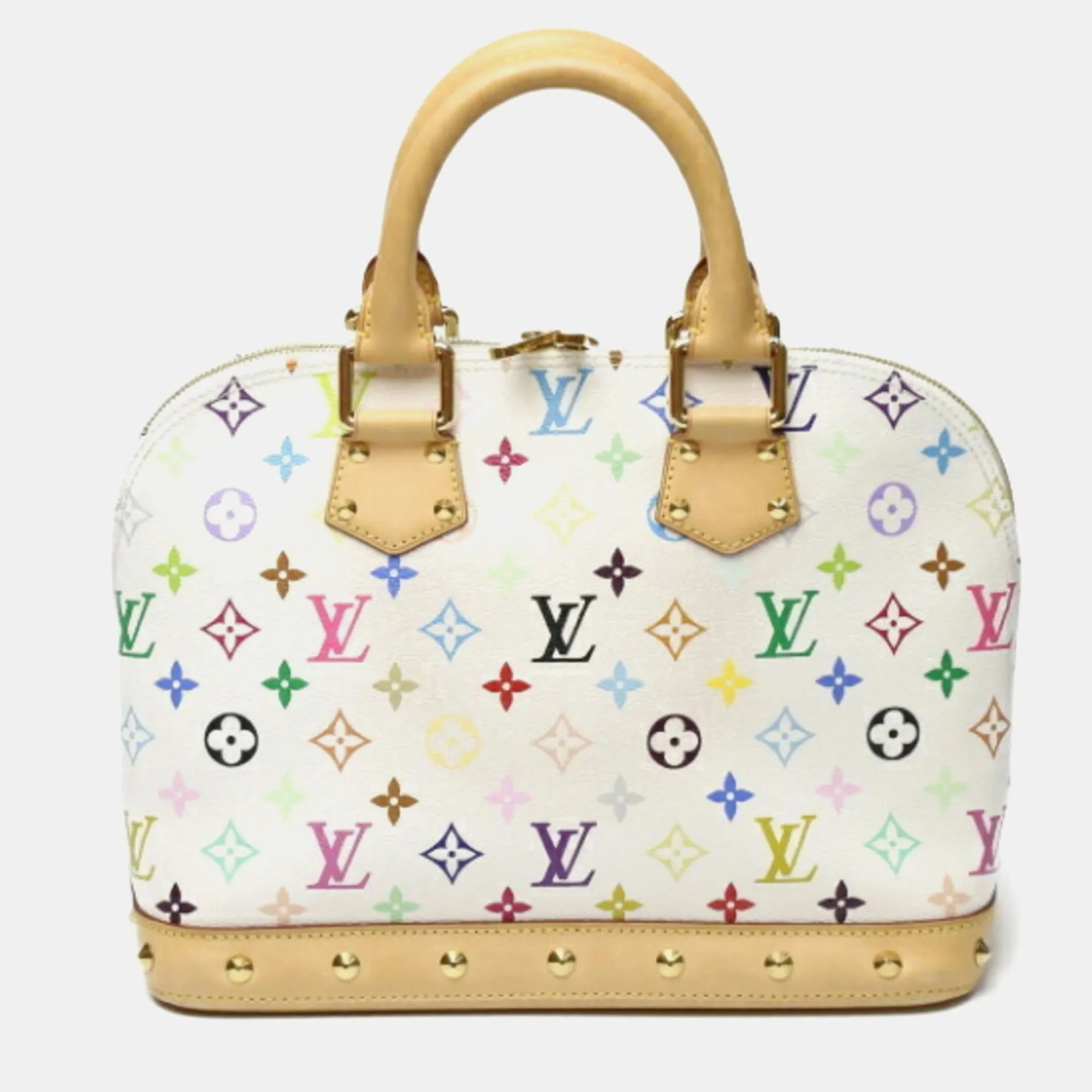 Multicolor Monogram Canvas Alma PM Satchel