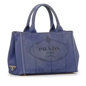 PRADA Canapa Logo Satchel