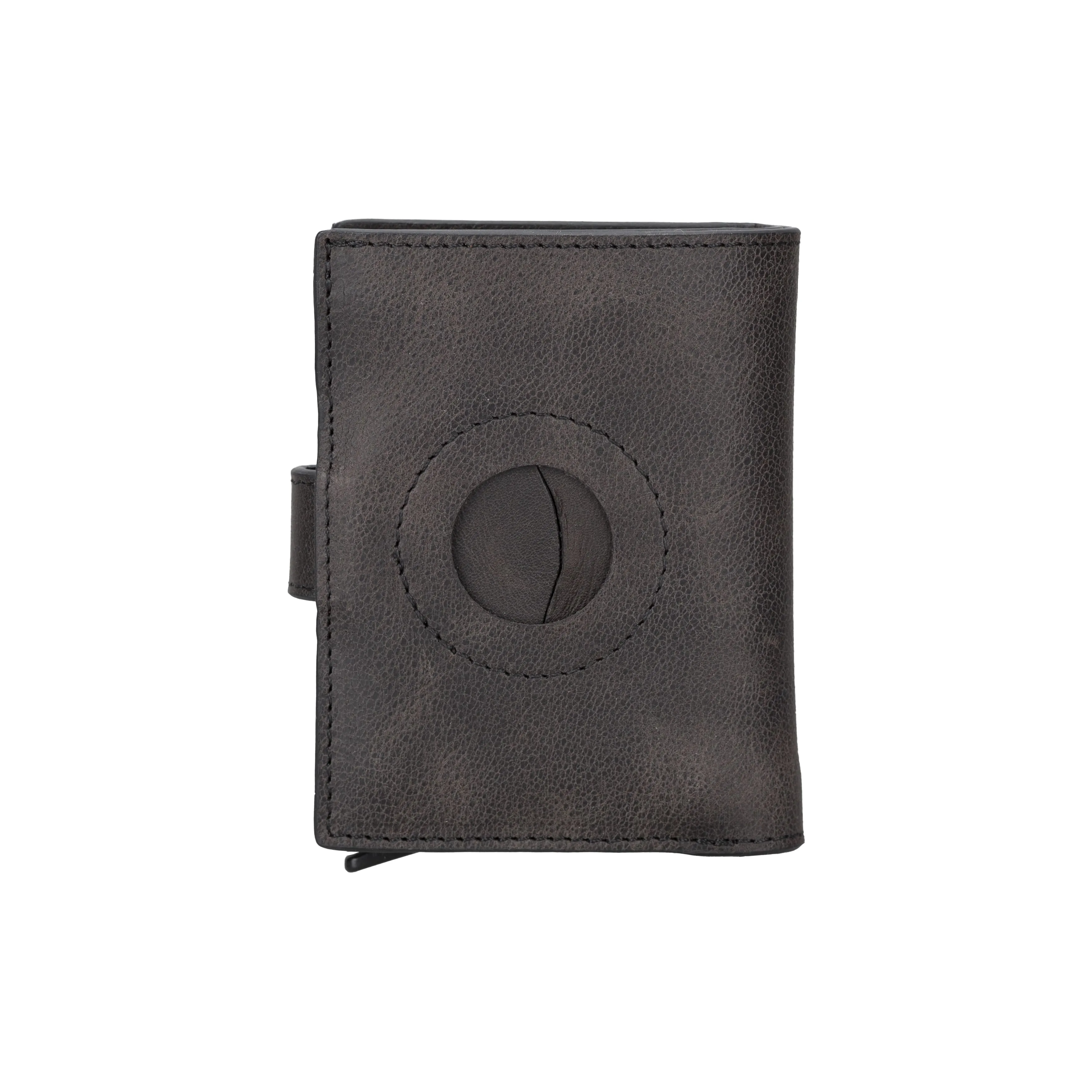 Premium RFID Blocking Leather Pop-Up AirTag Card Holder and Wallet