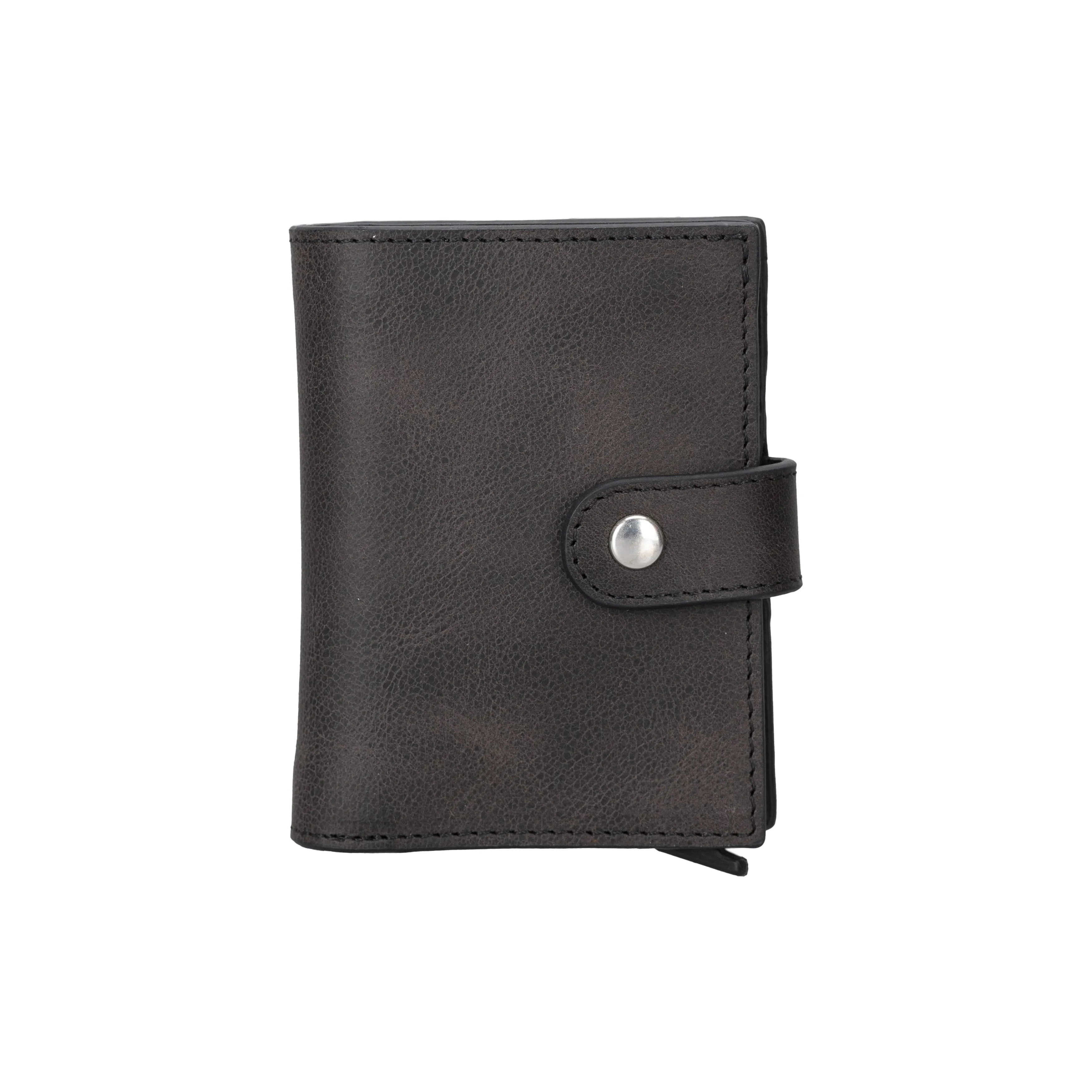 Premium RFID Blocking Leather Pop-Up AirTag Card Holder and Wallet