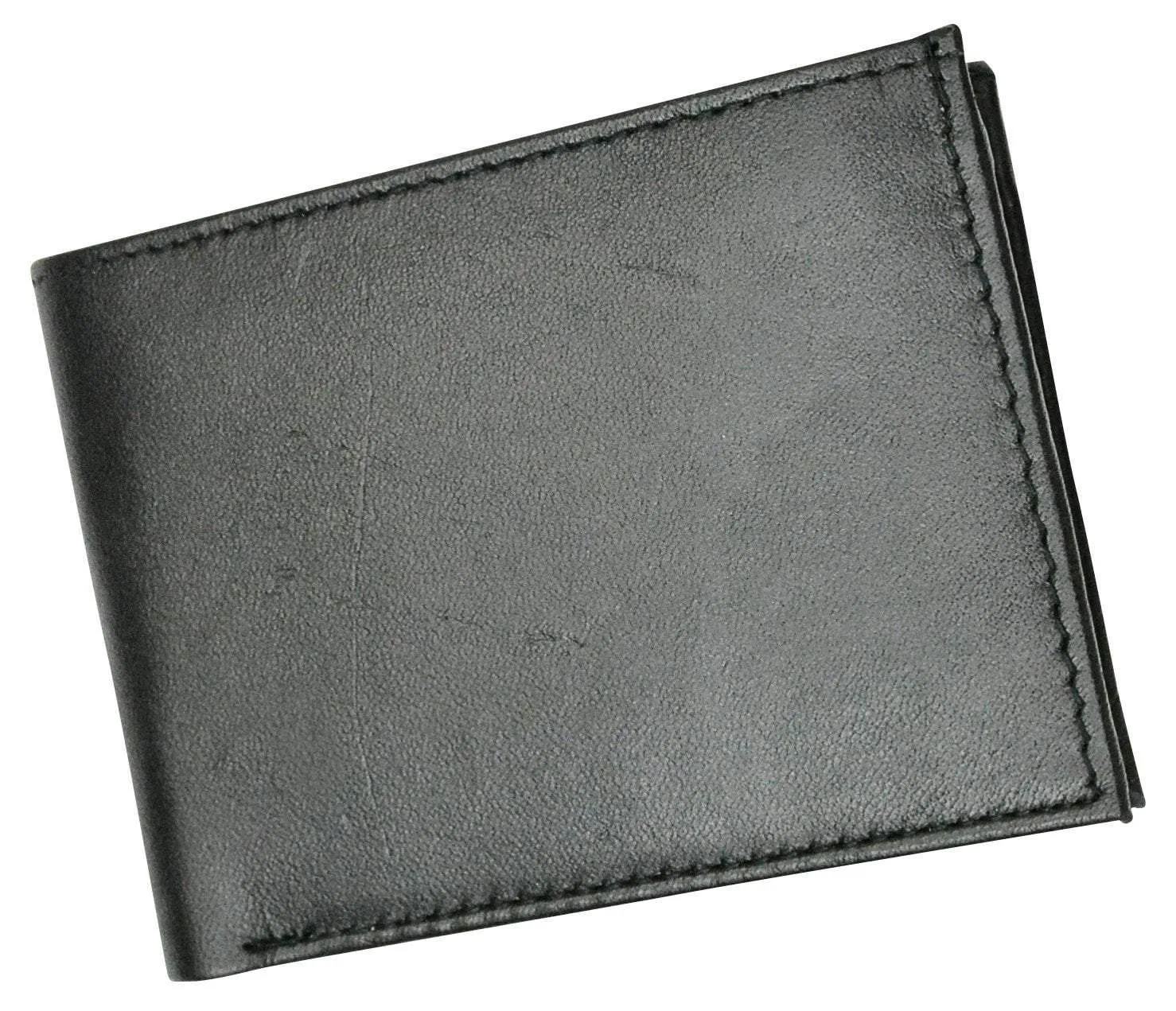 Premium RFID Blocking Men's Genuine Lamb Leather Slim ID Card Holder Bifold Wallet RFID 1160 BOX (C)