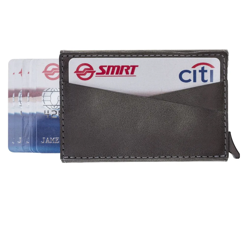 RFID Protected Card Holder Classic Flap Closure Wallet with Card and ID Slots