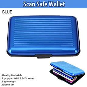 Scan Safe Wallet - Ultimate Protection Against Identity Theft (Blue)