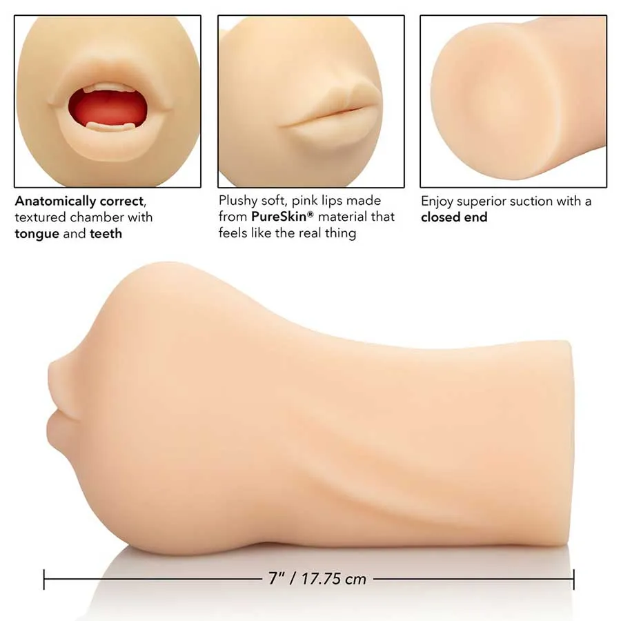 Stroke It Anatomically Correct Mouth Stroker by Calexotics