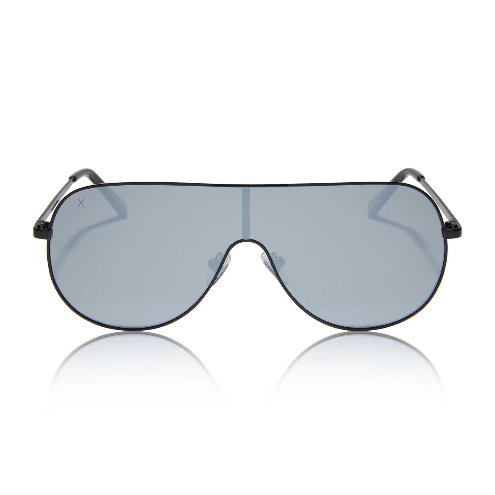 tarzana - black   grey w/silver flash polarized sunglasses