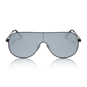 tarzana - black   grey w/silver flash polarized sunglasses