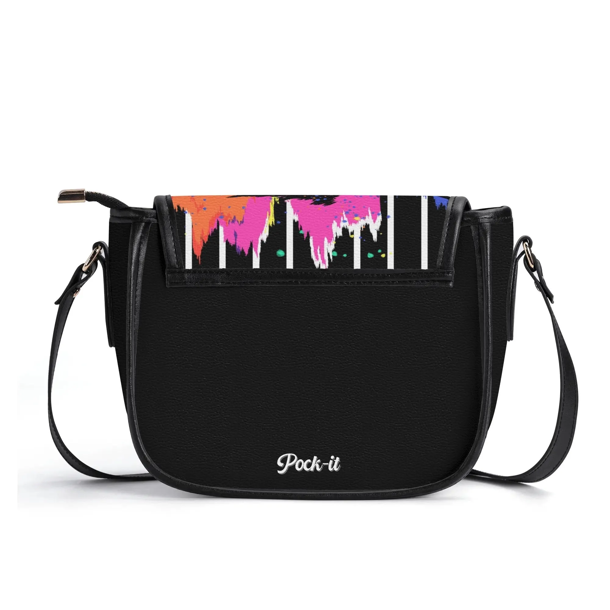 The Pock-It Saddle Handbag - Urban Graffiti