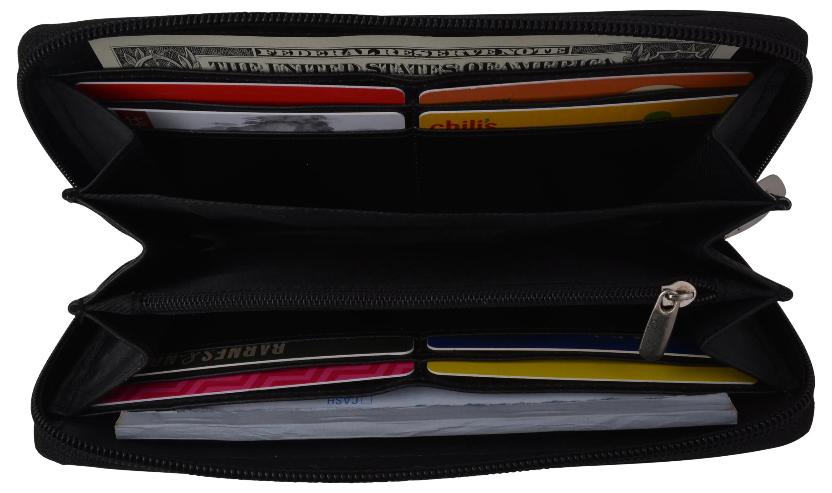 Women's Zip Around Wallet and Phone Clutch - Leather RFID Blocking with Card Holder Organizer